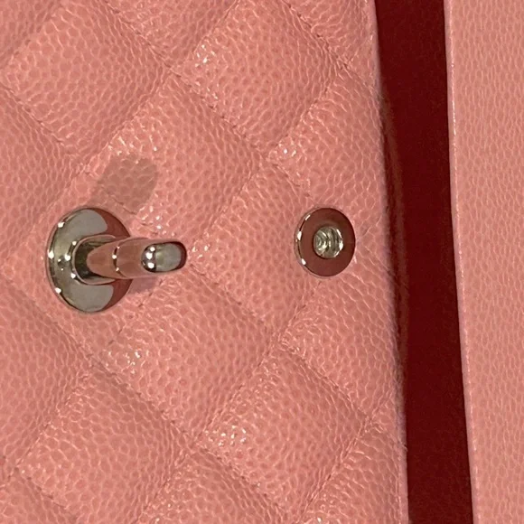 Chanel Pink Quilted Leather Chain Bag - Picture 13 of 16